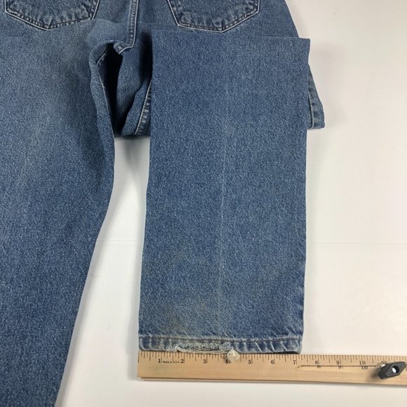 VTG Tommy Hilfiger Jeans Men's 30* Straight Leg Blue Faded Stained Denim Pants - Picture 12 of 16